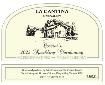 2022 Corsini's Sparkling Chardonnay