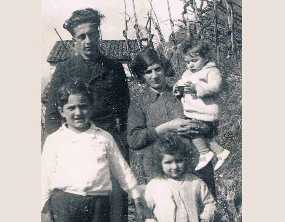 Gino’s Family in Italy - Dad, Mum, Dino, Gino and Marina