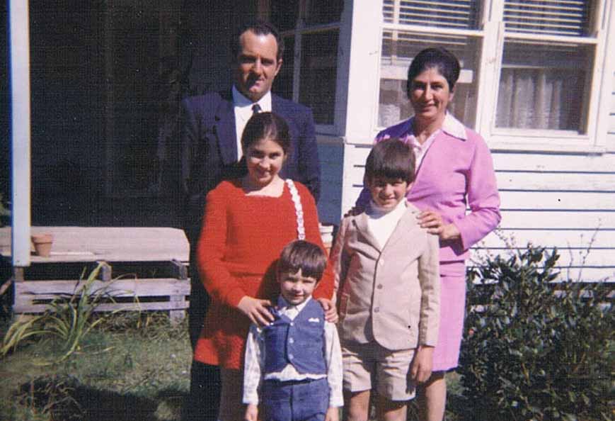 Gino, Carmel, Janene, Peter and Franco 1973
