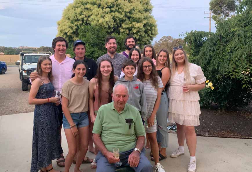 Gino and his grandchildren 2020